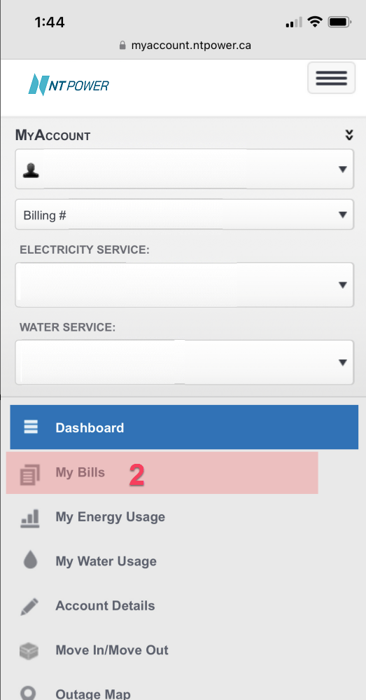 MyAccount Mobile Bills